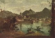 Jean-Baptiste Camille Corot, Stadt und See von Como